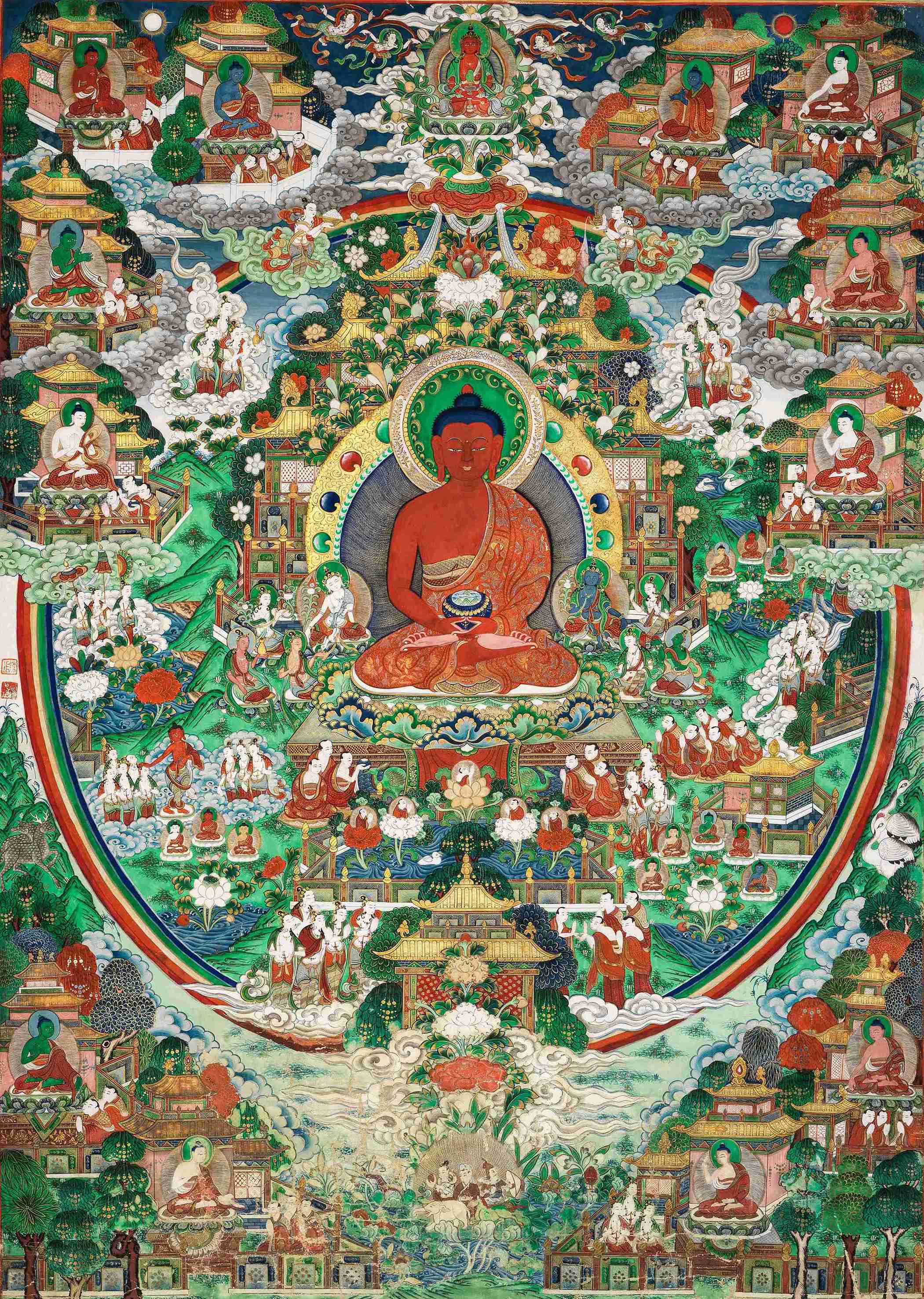 Amitābha pure land (Sukhāvatī)